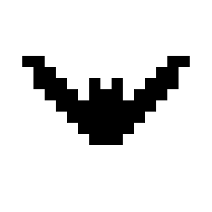 Animated bat silhouette