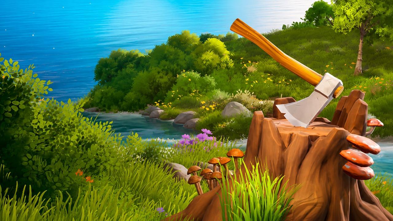 A Game About Chopping Trees background
