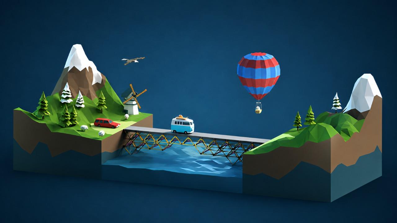 Poly Bridge background