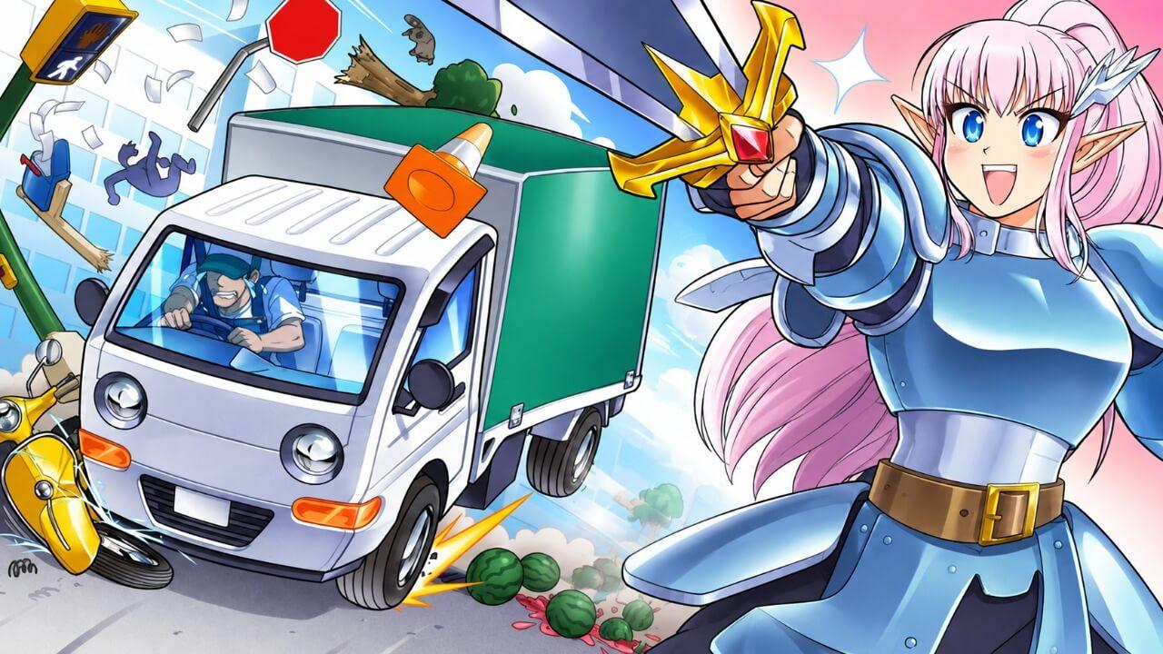 Truck-kun is Supporting Me from Another World?! background
