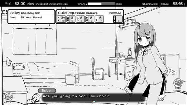 Living With Sister: Monochrome Fantasy screenshot 1