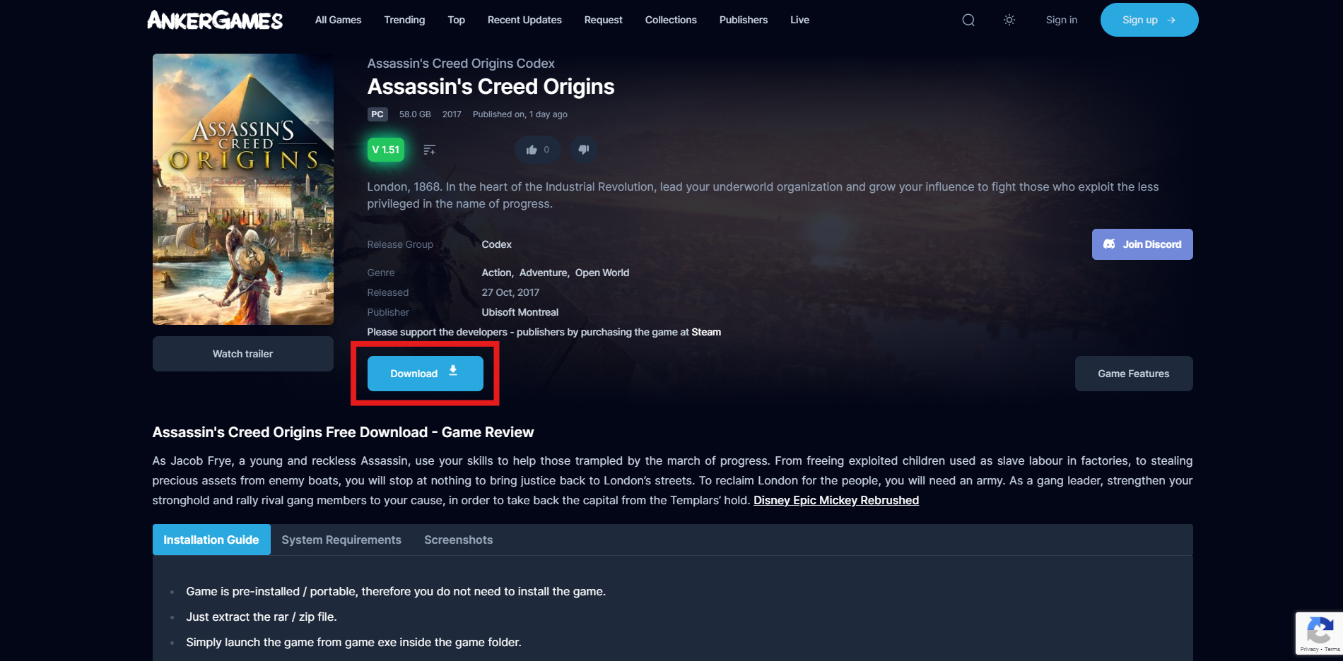 Assassins Creed Origins AnkerGames 1