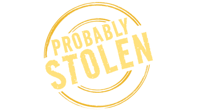 Probably Stolen - Cyberpunk Shopkeeper Sim Logo